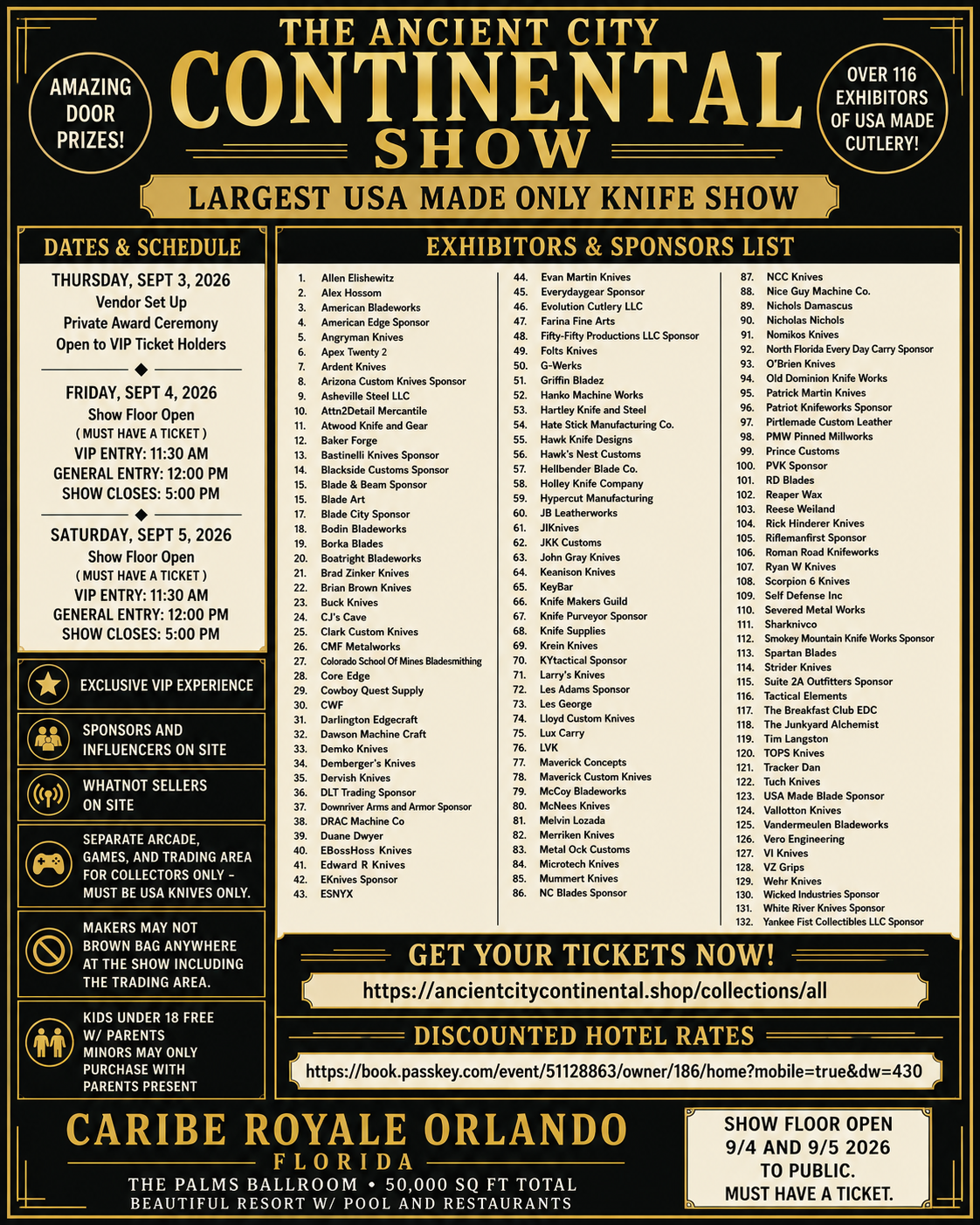 TACC Show Admission Pass