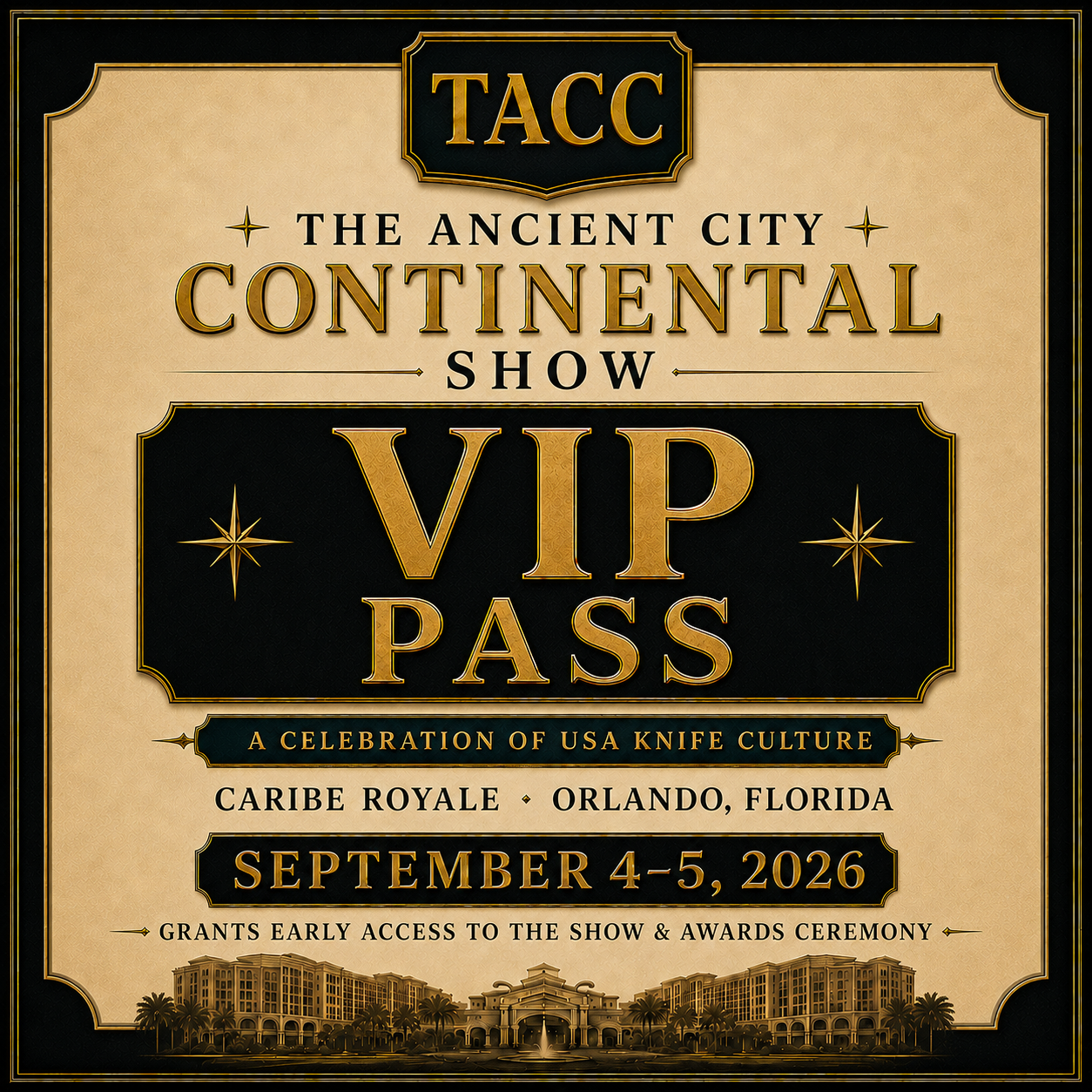 TACC Show VIP Admission Pass