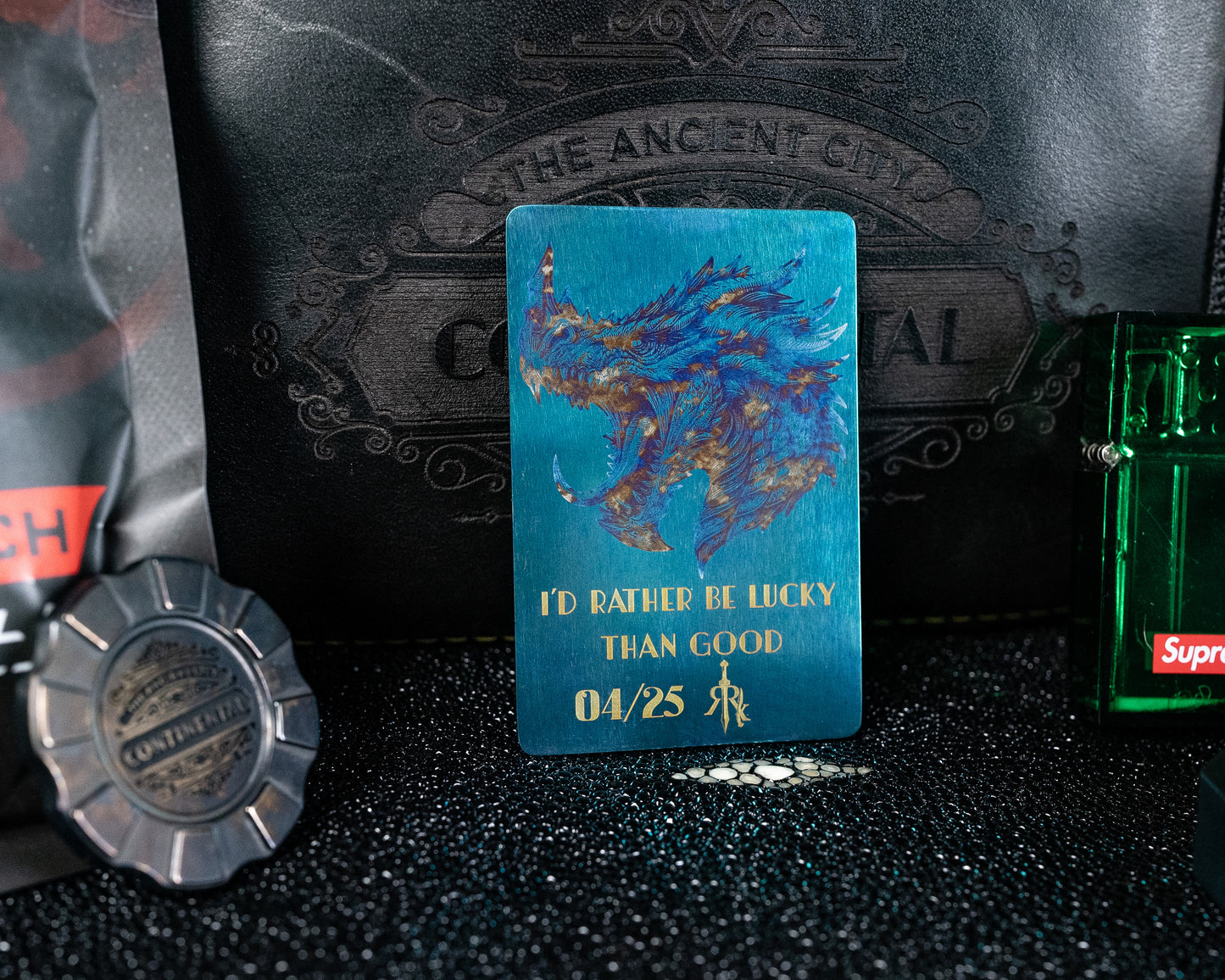 TACC X Roman Road Knifeworks Ti Card