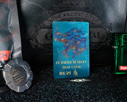 TACC X Roman Road Knifeworks Ti Card